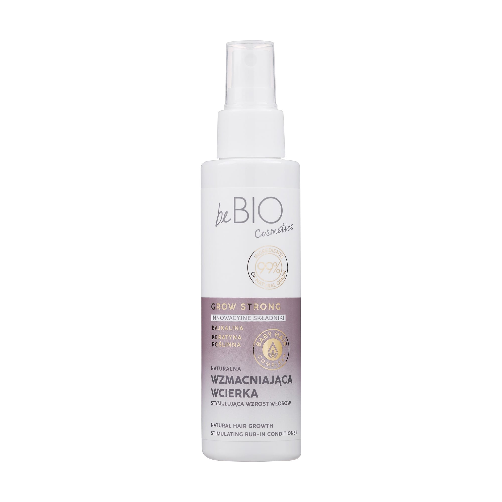 Зміцнювальний засіб для шкіри голови та волосся beBIO Baby Hair Complex Grow Strong Natural Hair Growth Stimulating Rub-In Conditioner, 100 мл